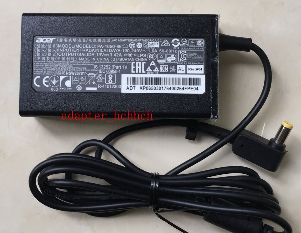 Chargeur Acer Original A11-065N1A 65W 19.5v, 3.42A