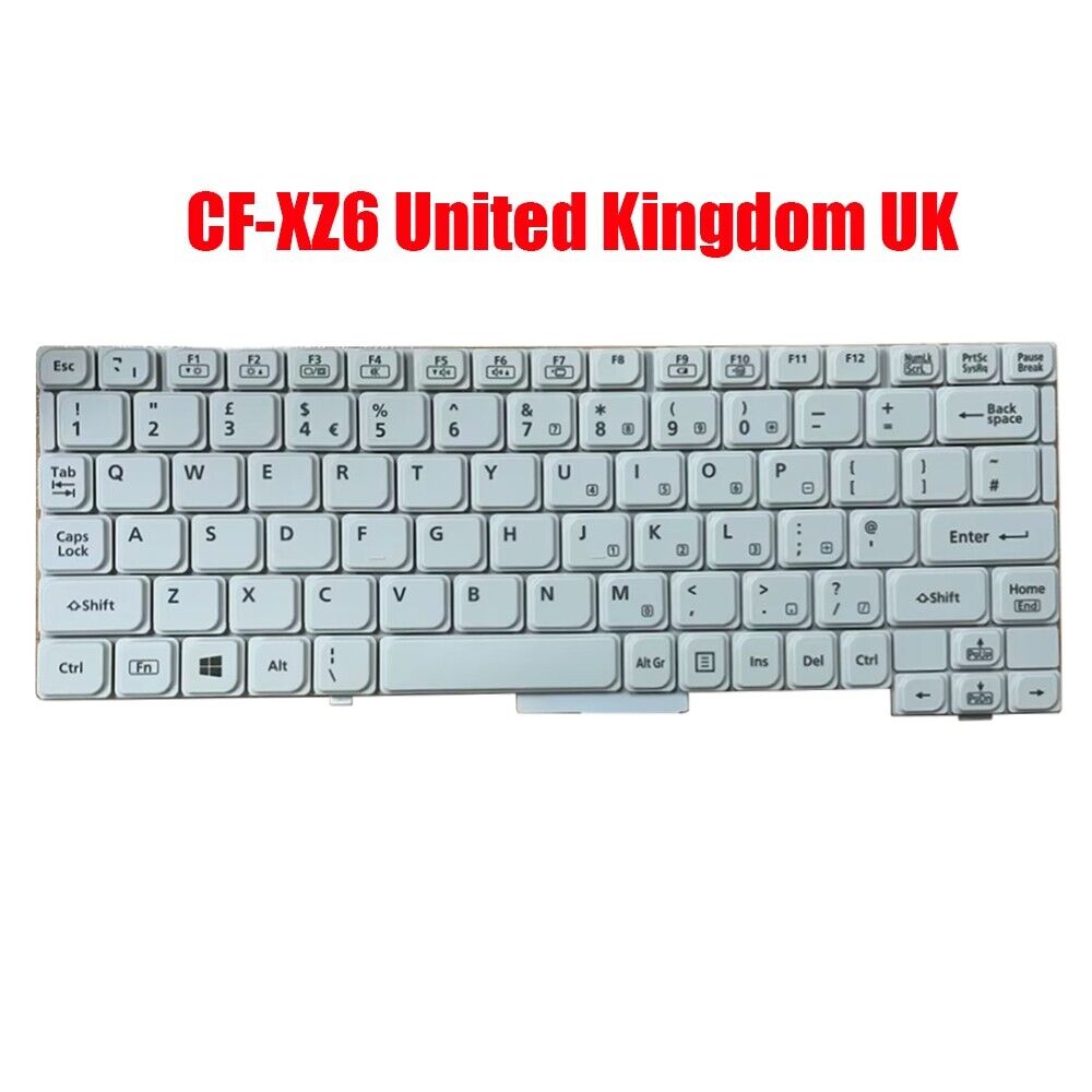 UK Keyboard For Panasonic Let's note CF-XZ6 HMB8360CPA10 01A United Ki