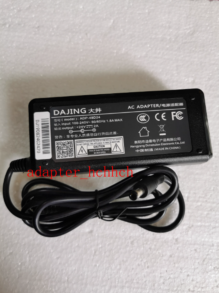 New Original 24V 2A AC Adapter＆Cord For TSC TTP-243 Barcode Ribbon Label Printer