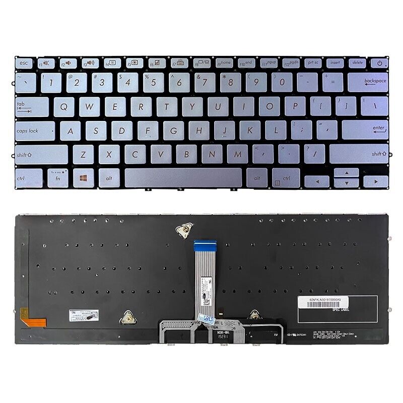 Laptop US Keyboard For ASUS Zenbook S13 UX392 UX392FA UX392FN With Backlit Blue