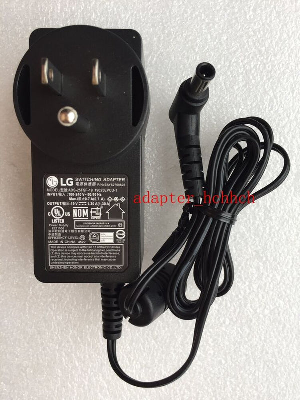 New Original LG 24MP400,24MP40B,24MP44B,24MP40A Monitor 19V 1.3A AC Adapter&Cord