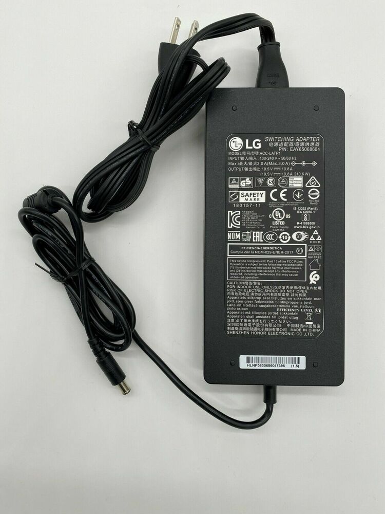 New Original LG 35WN75C-B LCD LED Monitor ACC-LATP1 EAY65068604 210W AC Adapter