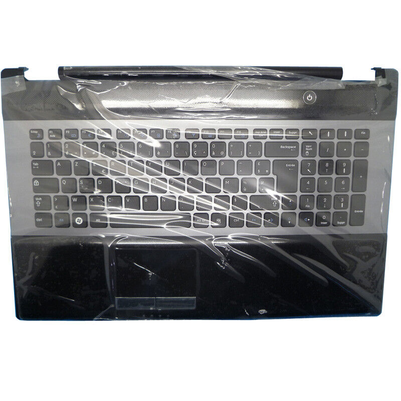 Keyboard Palmrest For Samsung RC730 France FR Upper Case Cover With Touchpad New