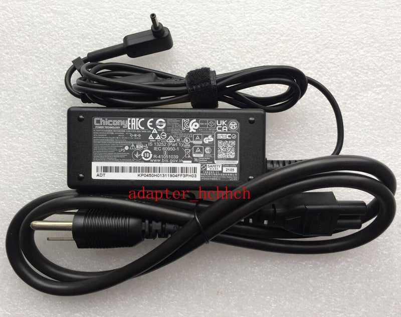 New Original Acer KP.0450H.013&A18-045N2A 3.0mm*1.1mm 19V 2.37A 45W Adapter&Cord