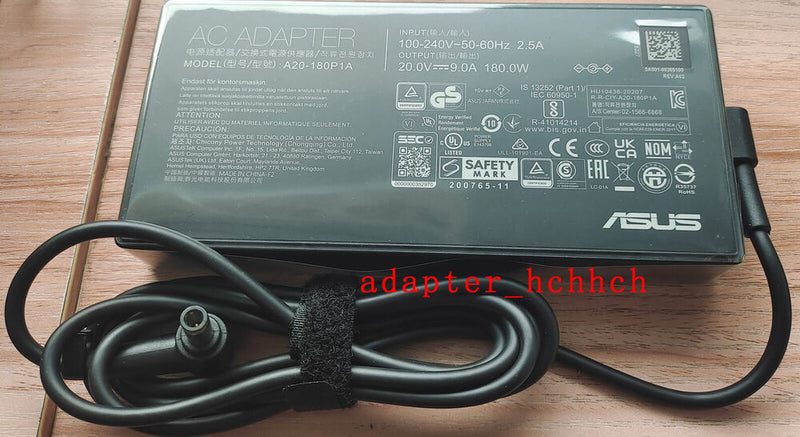 New Original ASUS ROG Zephyrus M16 GU603HE-211.ZM16 A20-180P1A 20V 9A AC Adapter