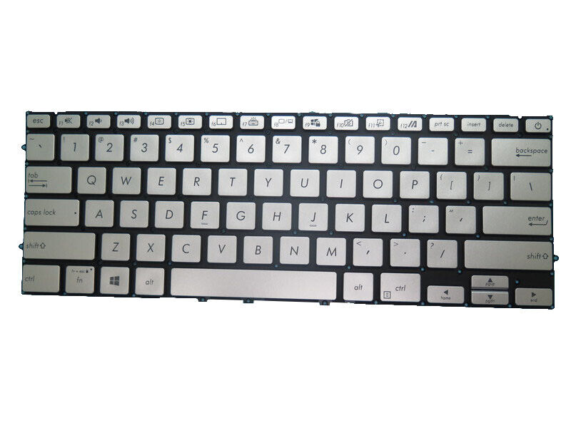 Sliver Keyboard For ASUS K431F K431FA K431FAC K431FL K431FLC United States US