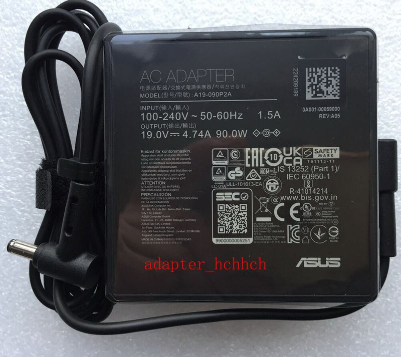 New Original OEM Asus Vivobook 16X M1603QA-ES54 A19-090P2A ADP-90LE B AC Adapter