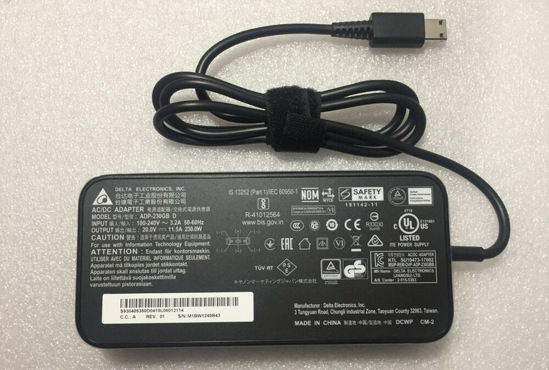 Original Delta 230W 20V AC/DC Adapter for MSI GE66 Raider 10UG-019NL ADP-230GB D