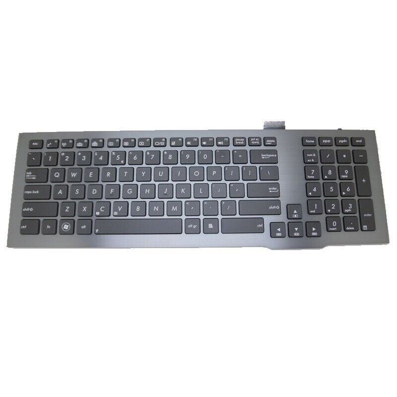 US Keyboard For ASUS G75 G75V G75VX G75VW With Gray Frame Black With Backlit