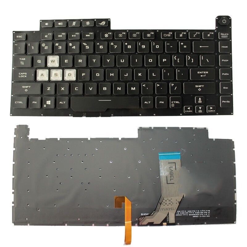 Laptop Backlight English US Keyboard For ASUS ROG Strix G GL531GW GL531GV Black