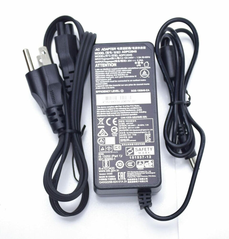 New Original OEM 20V 2.25A AC/DC Adapter&Cord for MSI Optix G27C5 Gaming Monitor