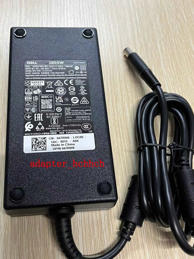 New Original Dell 180W Adapter for Dell G15 5511/RTX3050 LA180PM180&47RW6 Laptop