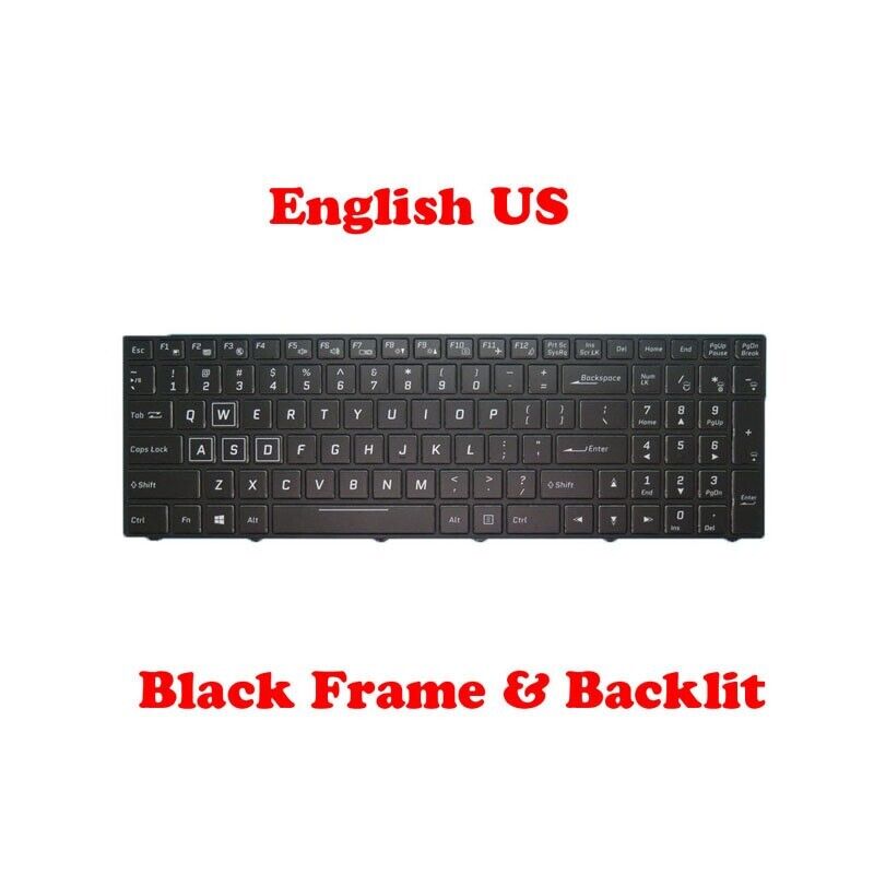 Backlit Keyboard For CLEVO N850 P950 CVM15F23USJ430D 6-80-N8500-011-1 English US