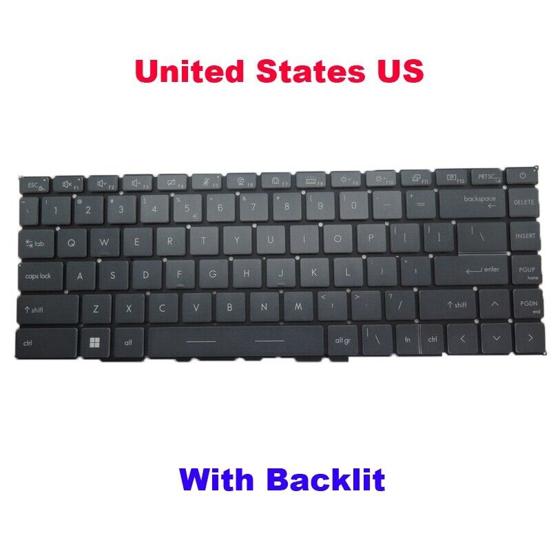 Backlit US Keyboard For MSI Creator Z16 Z16-A11U MS-1571 Z16 A11UE A11UET MS1571