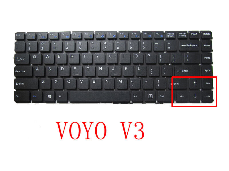 Laptop Keyboard For VOYO Vbook V3 YMS-ZX300-D MB300-2009 United States US