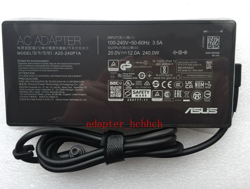 New Original OEM ASUS ROG Zephyrus G14/R9 7940HS/RTX4050 A20-240P1A Adapter&Cord