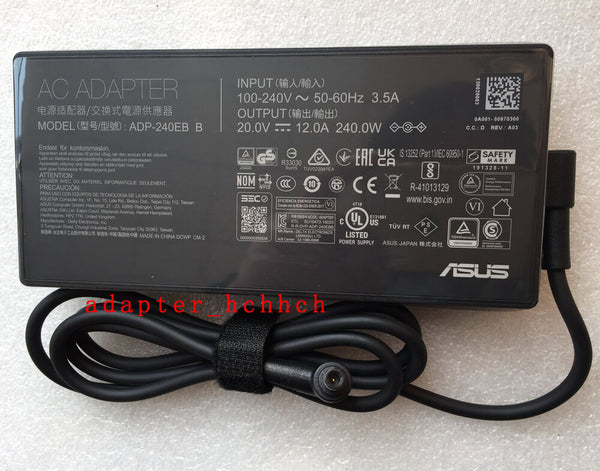 New Original OEM ASUS ZenBook Pro Duo UX582HS-XH99T-CA ADP-240EB BD 240W Adapter