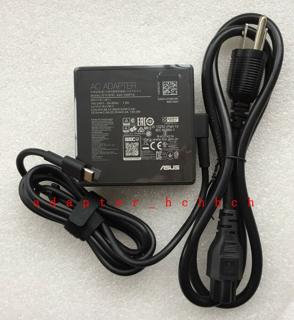 New Original Asus 100W Type-C Cord/Charger ROG Flow X13 GV301QH-XS98B A20-100P1A