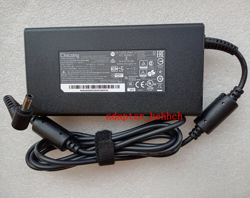 New Original OEM MSI GF65 Thin 10UE-091US A17-180P4B Chicony 180W 20V AC Adapter