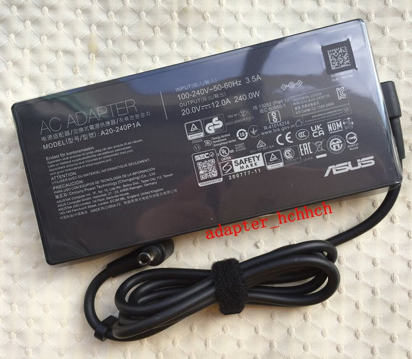 New Original ASUS ProArt StudioBook H5600QM-XH99 A20-240P1A 240W AC Adapter&Cord