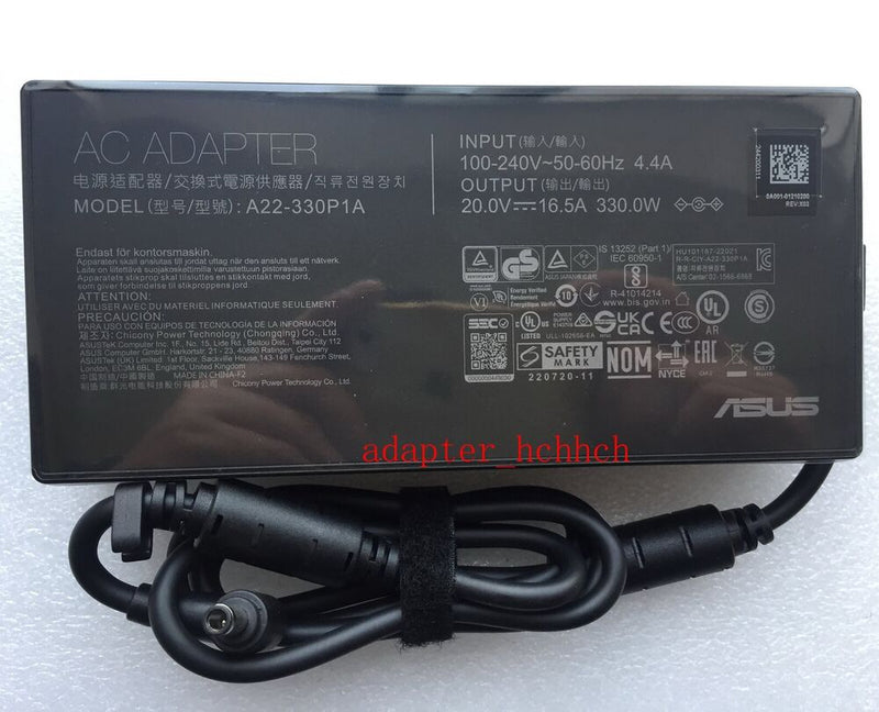 New Original OEM ASUS ROG Zephyrus Duo 16 GX650PZ-NM055X A22-330P1A 330W Adapter