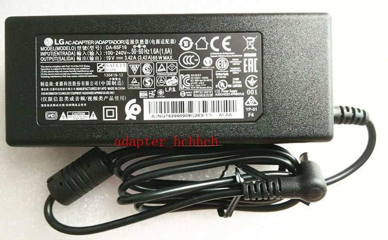 New Original LG 19V 3.42A AC Adapter&Cord/Charger for LG QP5 WIRELESS SOUND BAR@