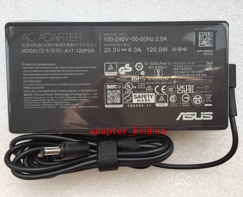 New Original 120W Adapter for Asus Vivobook Pro 16X OLED M7600QE-XB99 A17-120P2A