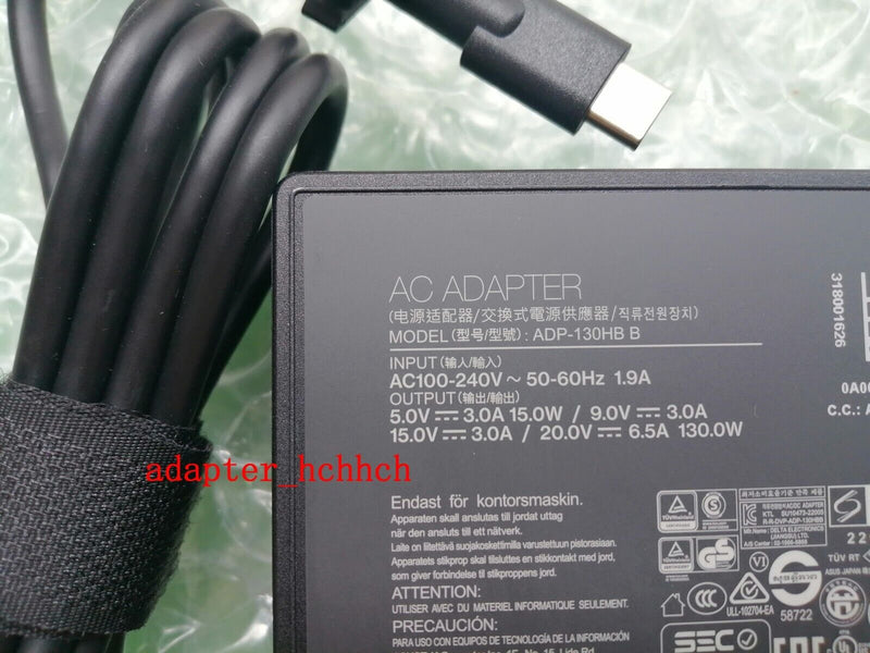 New Original Asus ROG Flow Z13 GZ301VI/i9-13900H/RTX 4070 ADP-130HB B AC Adapter