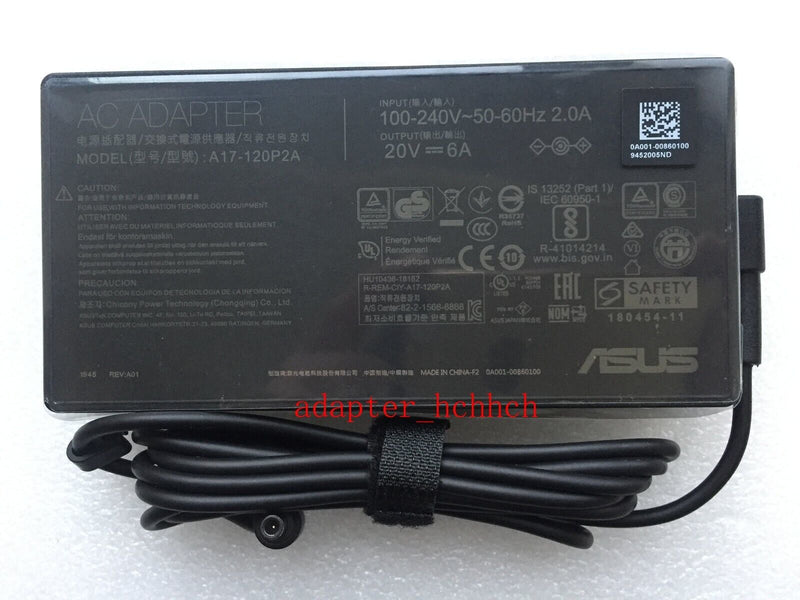 New Original 120V 20V Adapter for ASUS ZenBook 15 UX534FT-DB77 A17-120P2A Laptop