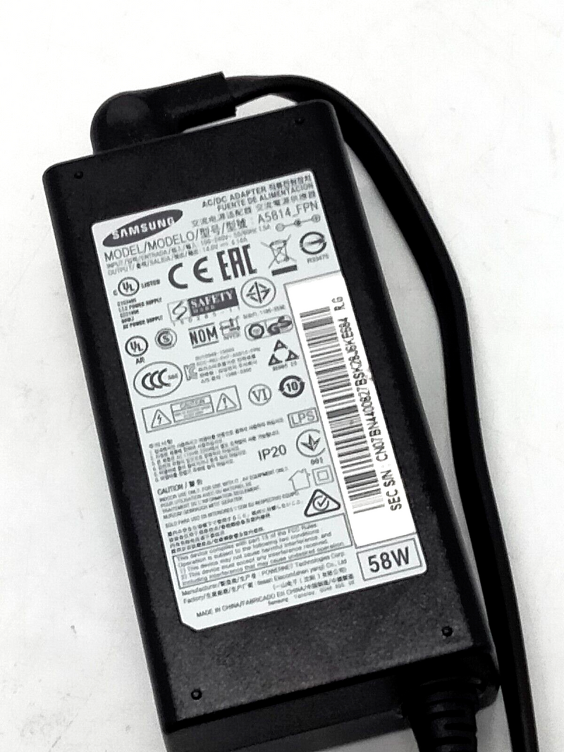 New Original Samsung LS32E590CS/ZA Monitor BN44-00827B 14V 4.14A AC Adapter&Cord