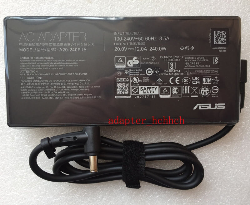 New Original Asus ROG Zephyrus G14 GA402RJ-G14.R96700 A20-240P1A AC Adapter&Cord