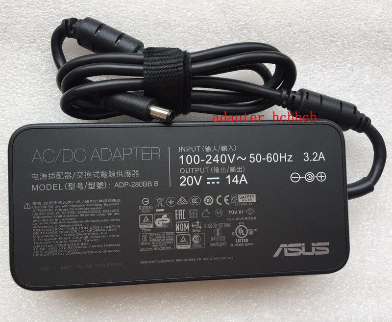 New Original OEM ASUS ROG SWIFT PG43UQ monitor ADP-280BB BF 20V 14A Adapter&Cord