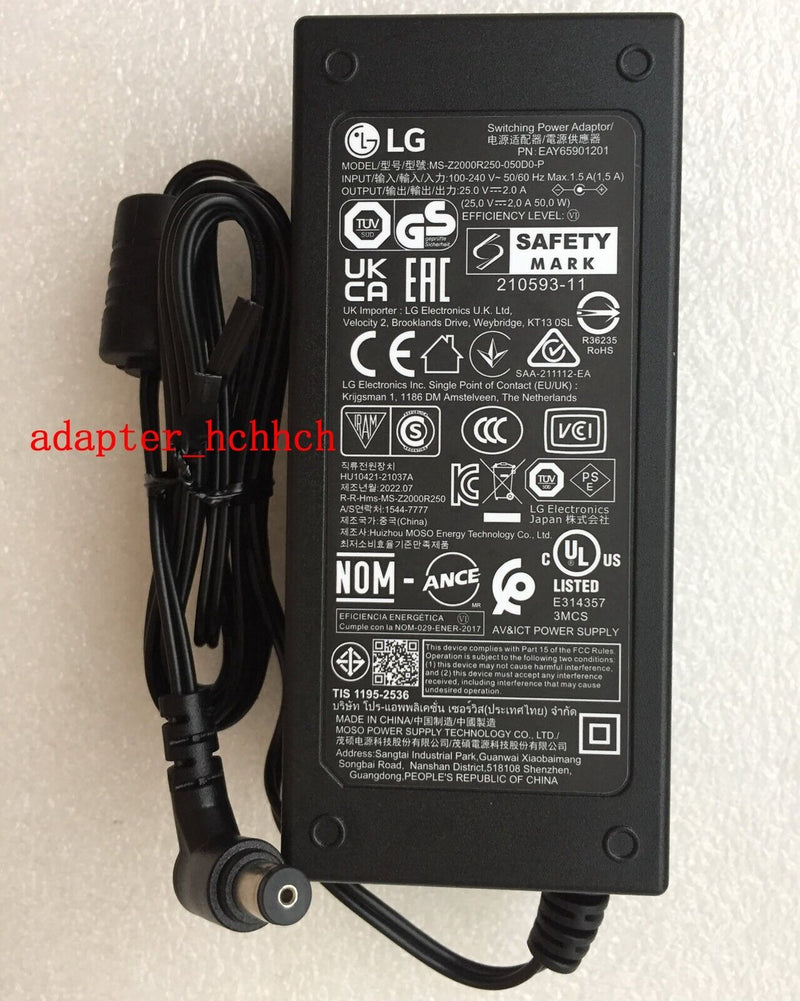 New Original LG 25V 2A Adapter for LG S75Q EAY65901201 3.1.2 Channel Sound Bar@