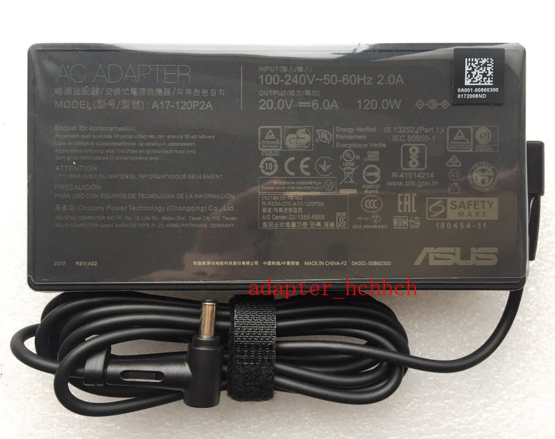 New Original ASUS 20V 6A Adapter&Cord for ASUS ZenBook UX534FTC-XH77 A17-120P2A@