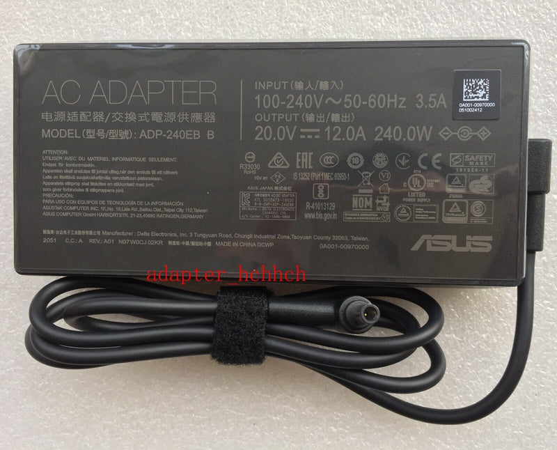 New Original ASUS ROG Zephyrus Duo 15 GX550LWS-XS79 ADP-240EB BA 240W AC Adapter