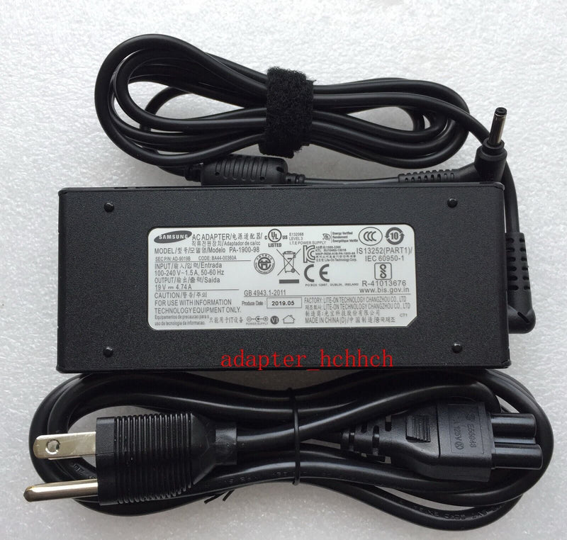 New Original 19V 4.74A AC/DC Adapter for Samsung Notebook 7 Force NP760XBE-X01US