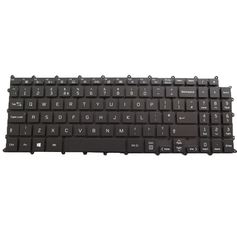 Backlit UK Keyboard For LG 15Z90P 15Z90P-G 15Z90P-N 15Z90P-K 15Z90P-P Black