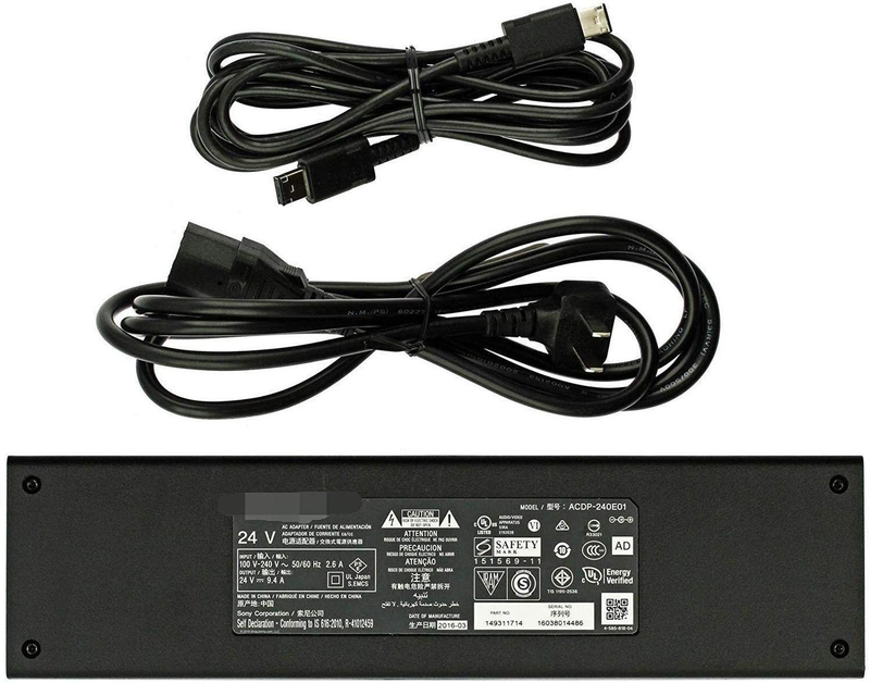 Sony ACDP-240E01 original power adapter, 24V 9.4A for Sony LED TVs.