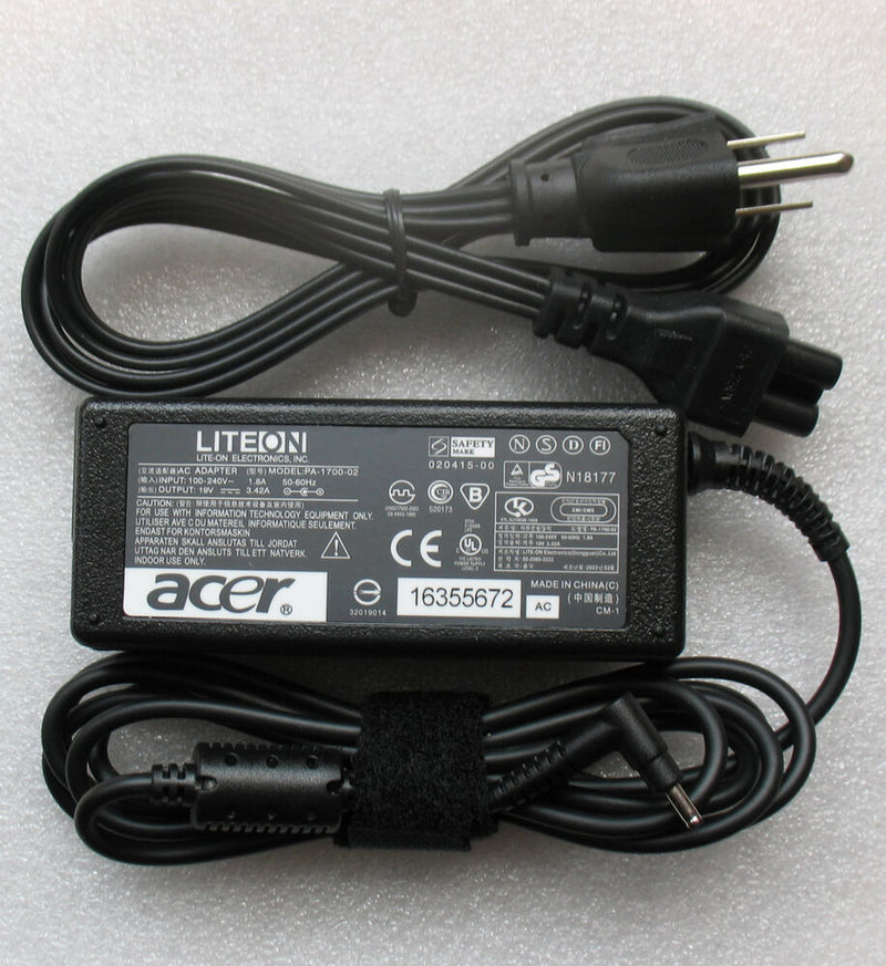 New Original Genuine OEM Acer 65W Cord/Charger Aspire V13 V3-331,V3-371 Laptop