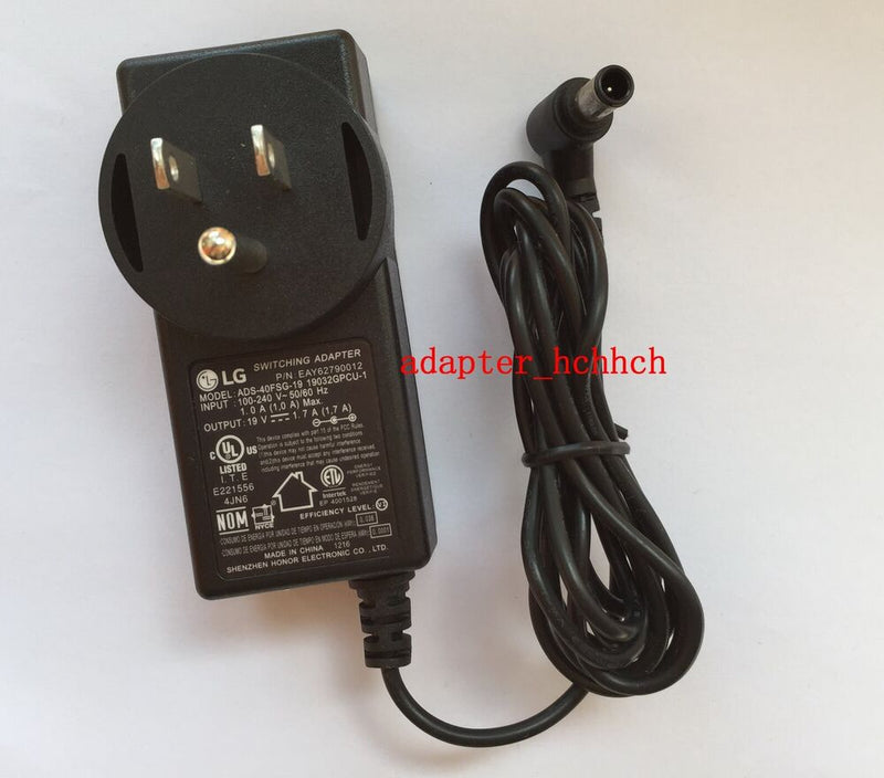 New Original LG 19V 1.7A Adapter for LG 29UM60P ADS-40FSG-19 19032GPCU-1 Monitor