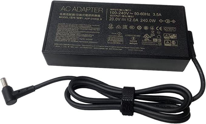 New Asus ROG Zephyrus G16 GU603VV i9 13900H RTX4060 240W ADP-240EB B AC Adapter