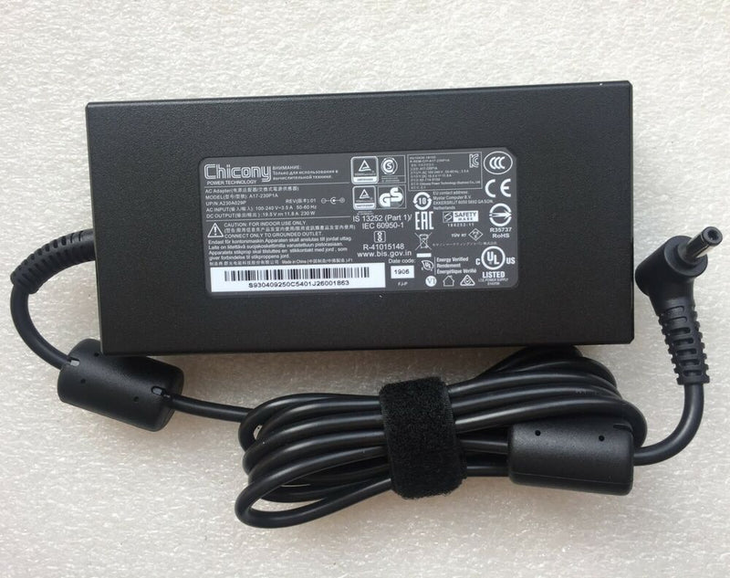New Original Chicony 230W 20V Adapter&Cord for XOTIC G70PNP Clevo PD70PNP Laptop
