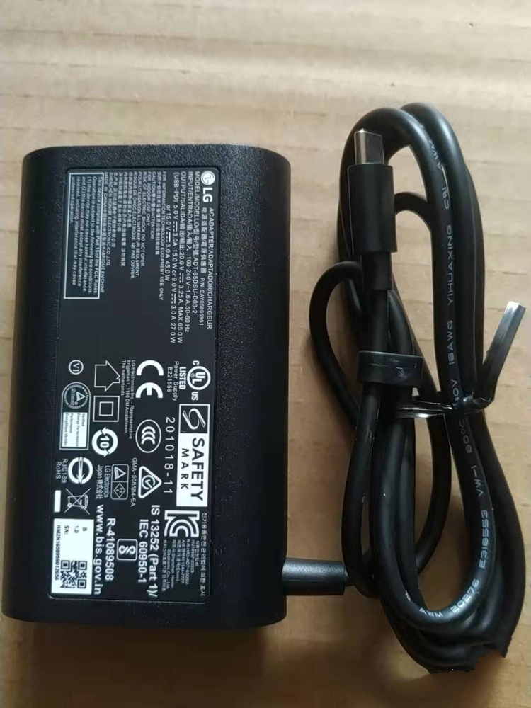 Original LG gram 17Z90P-K.AAB8U1 ADT-65DSU-D03-2 EAY65895901 USB-C AC/DC Adapter