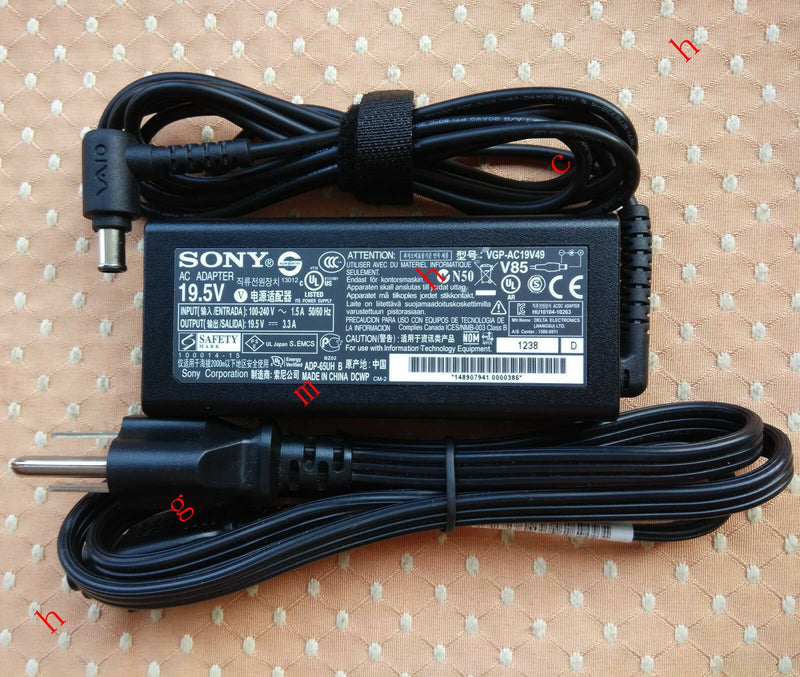 Original Sony 65W 19.5V AC Adapter&Cord for Sony Vaio Tap 20 SVJ2022A4E AIO PC@@