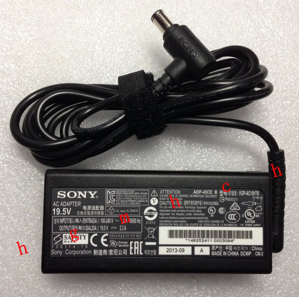 @Original OEM Sony 45W Cord/Charger Vaio Fit 14A SVF14N12SAB,VGP-AC19V76 Flip PC