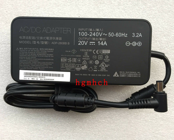 New Original MSI Delta 280W AC Adapter for MSI GE63 Raider 9SF-605NL ADP-280BB B