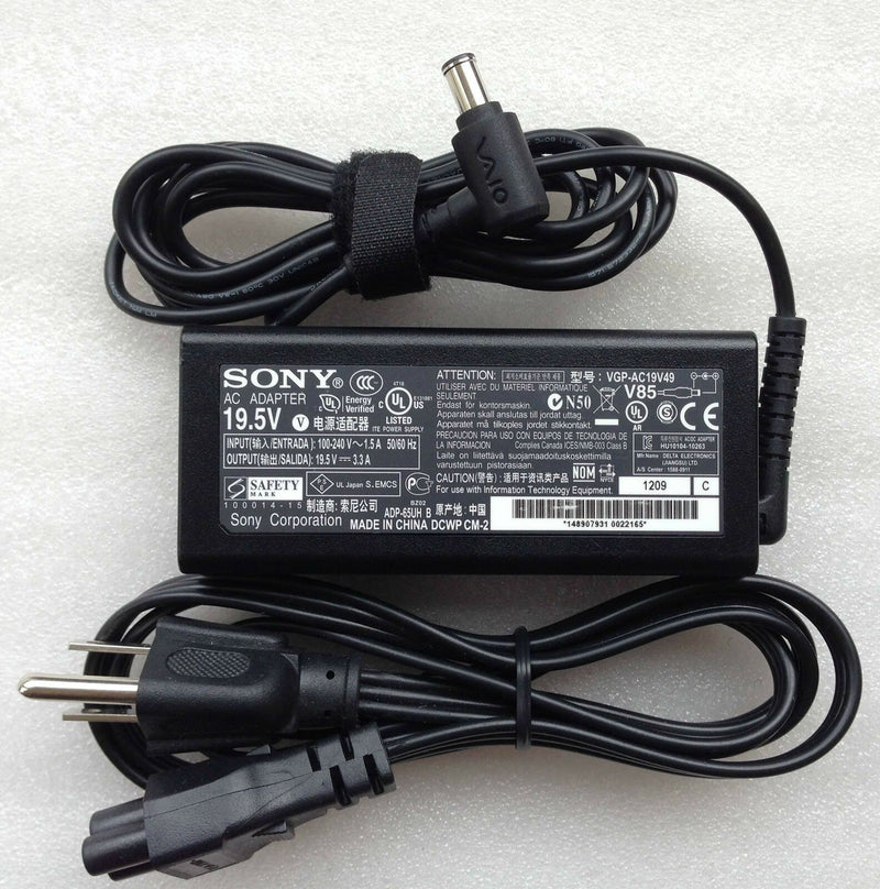 @Original OEM Sony 19.5V 3.33A 65W Cord/Charger VPCZ21/VPCZ22 Series VGP-AC19V49