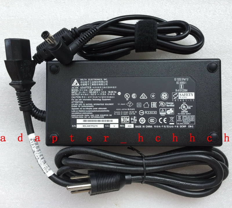 @Original OEM Delta 230W 19.5V 11.8A AC Adapter for ASUS ROG G752VS-XB78K Laptop