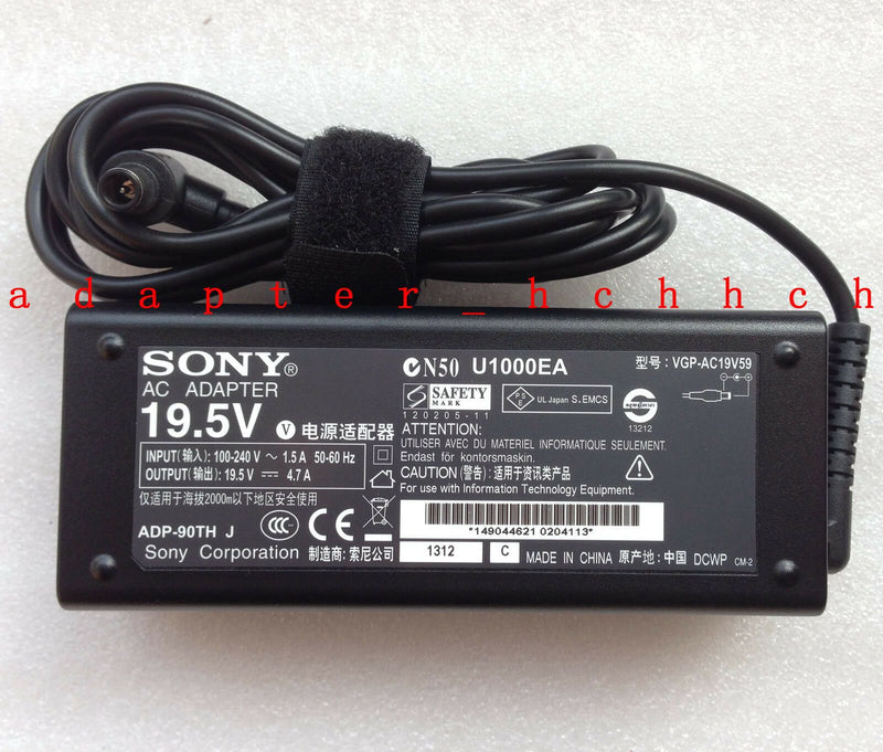 Original OEM Sony VAIO SVE141,SVE151,SVE171 Series VGP-AC19V59,92W 2P AC Adapter