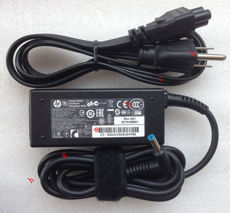 New Original Genuine OEM HP 45W AC Adapter for HP 15-r029wm/G9D74UA